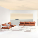 sofa 2 places terramare emu noir gris clair