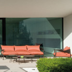 sofa 2 places terramare emu noir gris clair