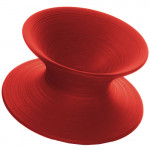 spun magis fauteuil design rouge