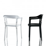 steelwood fauteuil design magis blanc