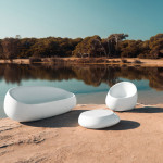 canape stone vondom acier
