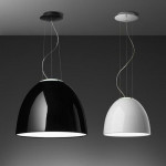 suspension nur gloss halogene artemide noir