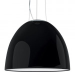 suspension nur gloss halogene artemide noir