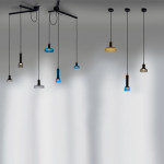 suspension stab light a artemide marron