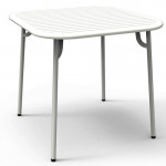 table carree week end petite friture blanc