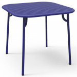table carree week end petite friture bleu