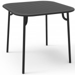 table carree week end petite friture noir