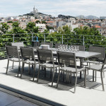 table allonge costa fermob gris orage