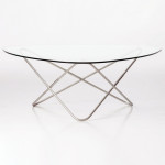 table basse ao airborne inox transparent