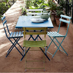 table pliante arc en ciel 110 emu bronze