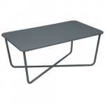 table basse croisette fermob gris orage