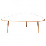 table basse fifties large red edition blanc