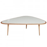 table basse fifties large red edition cream
