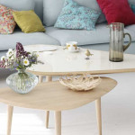 table basse fifties large red edition blanc