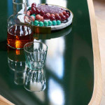 table basse fifties large red edition blanc