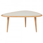 table basse fifties small red edition cream