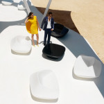 table basse ufo vondom blanc laque