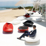 table basse ufo vondom blanc laque