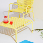 table basse week end petite friture jaune