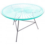 table basse zipolite boqa vert turquoise