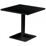 table carree round 70 emu noir