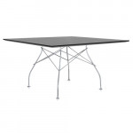 table carree glossy kartell noir