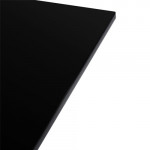 table carree glossy kartell noir