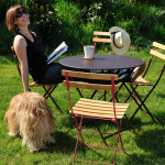 table ronde floreal 77 fermob romarin