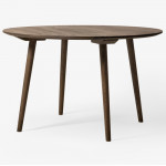 table ronde 90 in between and tradition chene fume