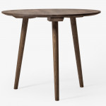 table ronde 90 in between and tradition chene fume