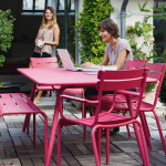 table luxembourg 165 fermob cedre
