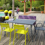 table monceau fermob gris orage