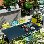 table monceau fermob gris orage