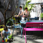 table monceau fermob gris orage