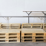table officina 240 magis galvanise acier noir