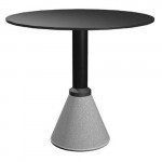 Table one magis plateau rond noir