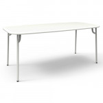 table rectangulaire week end petite friture blanc