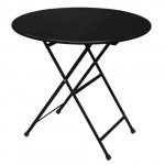 table ronde pliante arc en ciel emu noir