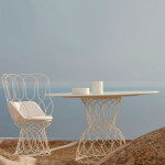 table ronde re trouve 130 emu blanc