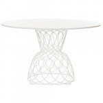table ronde re trouve 130 emu blanc
