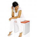 tabouret concrete seat fatboy gris clair