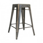 Tabouret H 70 Design Tolix Brut VErni Mat