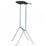tabouret haut officina 65 magis galvanise noir