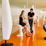 tabouret haut ufo vondom gris acier