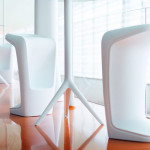 tabouret haut ufo vondom gris acier