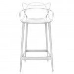 tabouret haut masters 65 kartell blanc