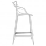 tabouret haut masters 65 kartell blanc