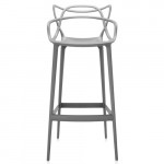 tabouret haut masters 75 kartell gris