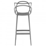 tabouret haut masters 75 kartell gris