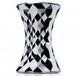 tabouret stone metallise kartell chrome